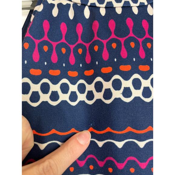 Trina Trina Turk Halter Neck Mini Dress Size S Multicolor Stretch Resortwear - Picture 3 of 9